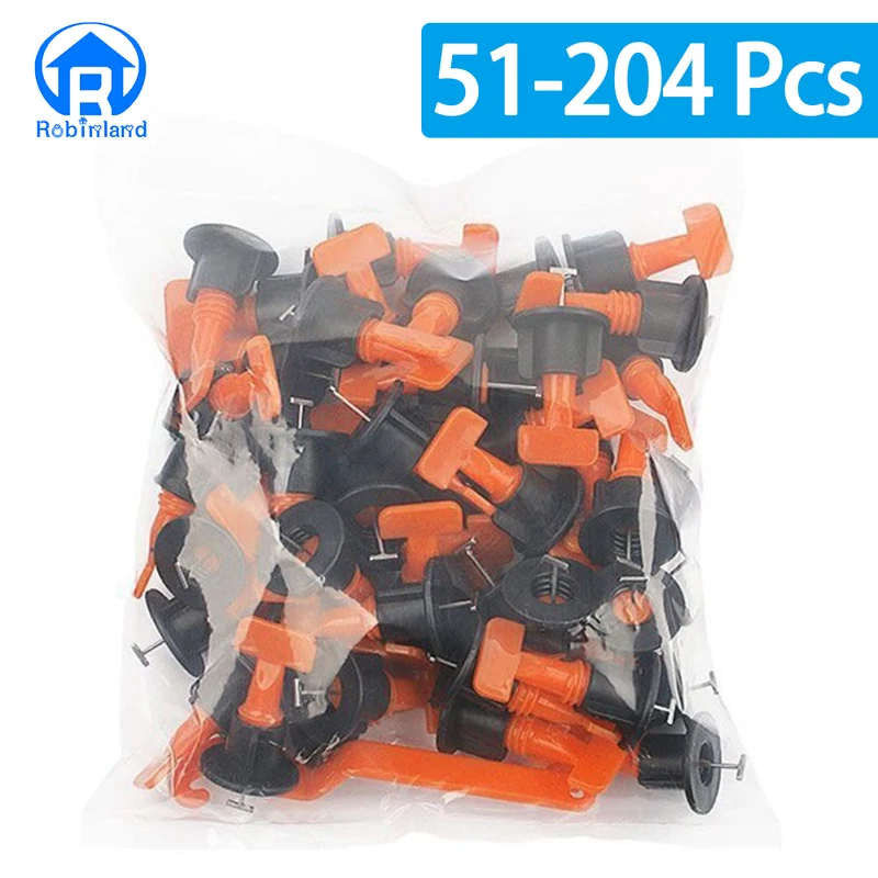Tile Leveling Clip - 51-204Pcs Floor Tile Leveling System Clips