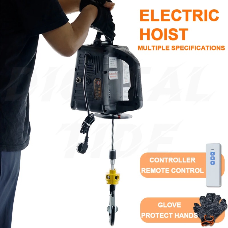 Home Improvement Cars - 500Kg Portable Crane Electric Hoist for