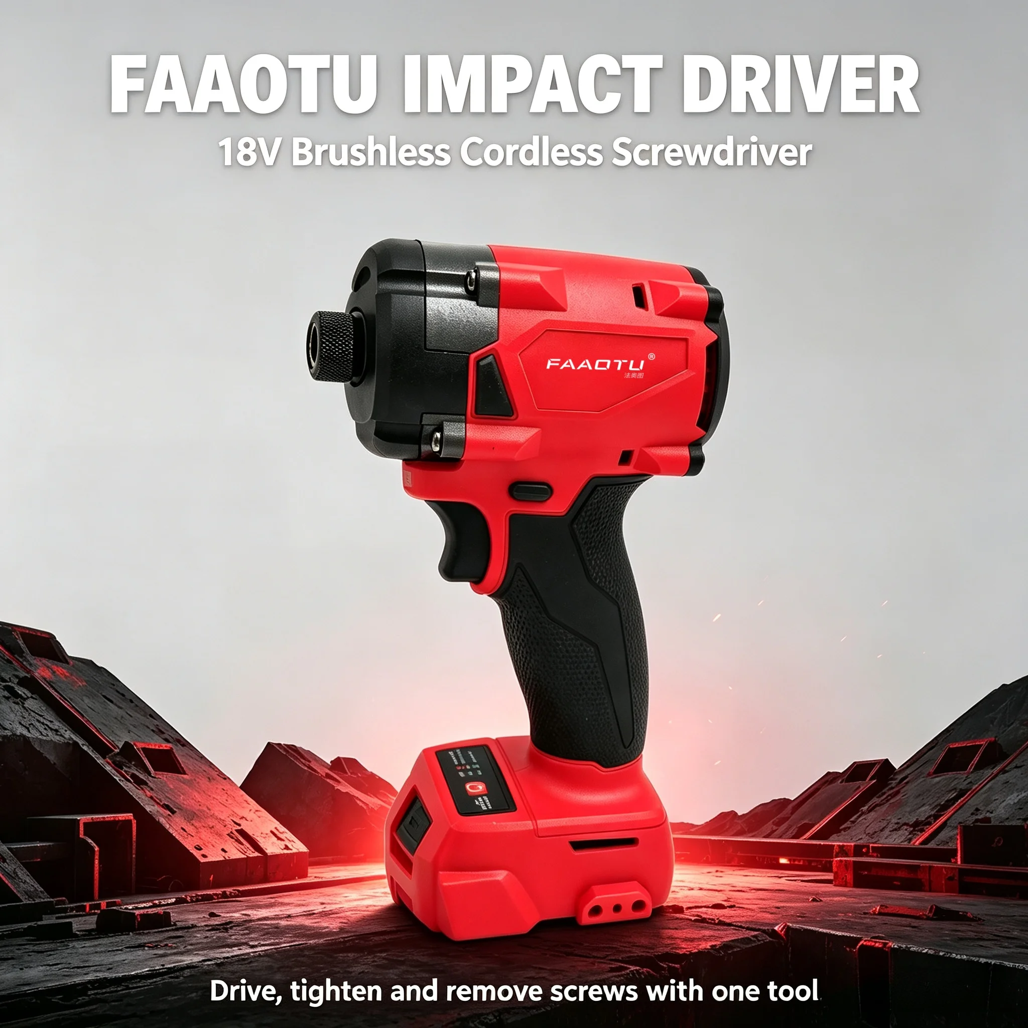 Home Improvement In - FAAOTU 18V Cordless Electric Screwdriver, Powerful