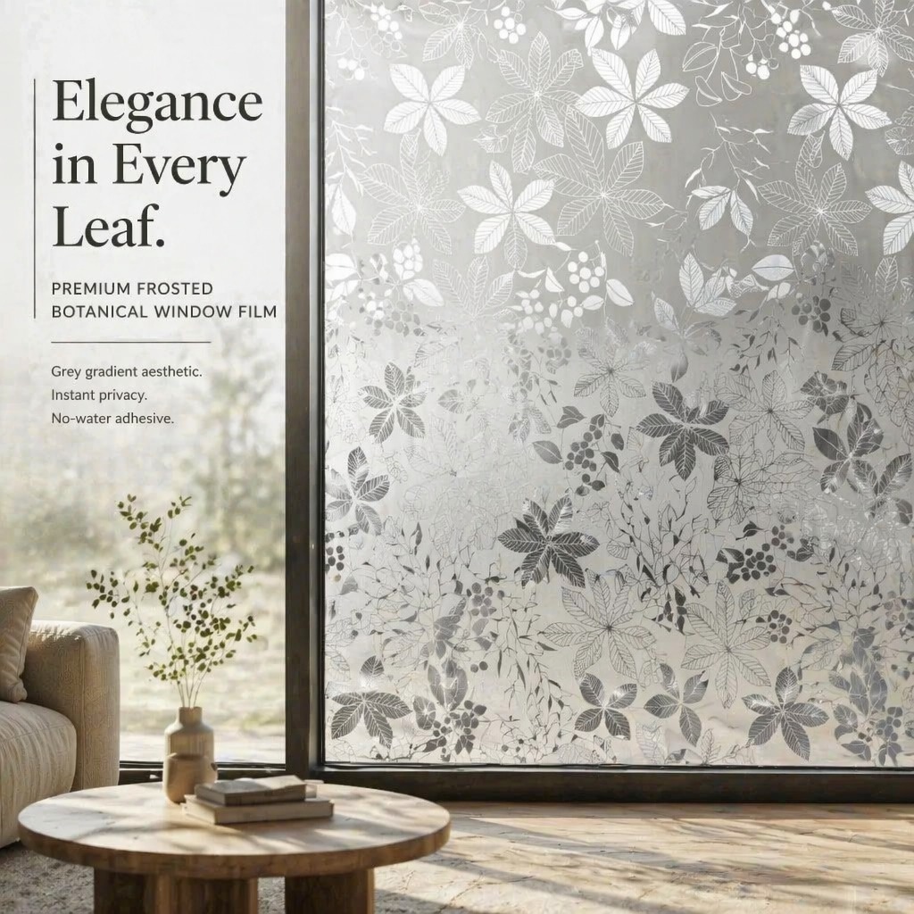 Watercolor Purple Floral Self- - Window Insulation Film review and price