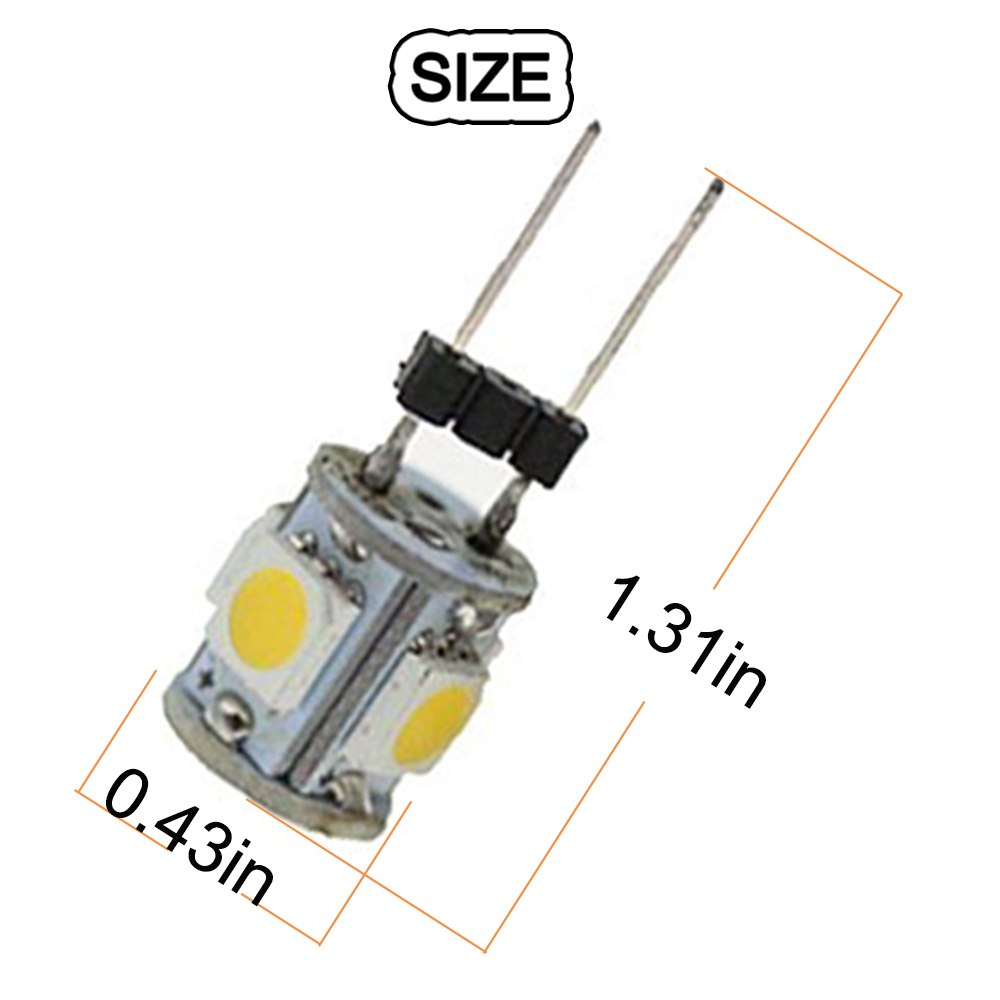 10pcs DC12V G4 5050 5 SMD LED  - Home Improvement Cars review and price